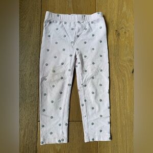 1989 Place girls toddler leggings pink with Polk a dot size 2T